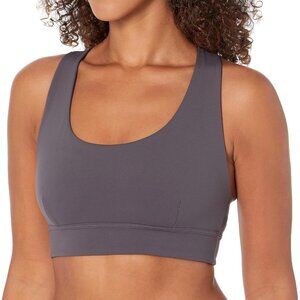 Sweaty Betty Women's Reversible Yoga Bra Grey Navy Blue Light Support Size XS
